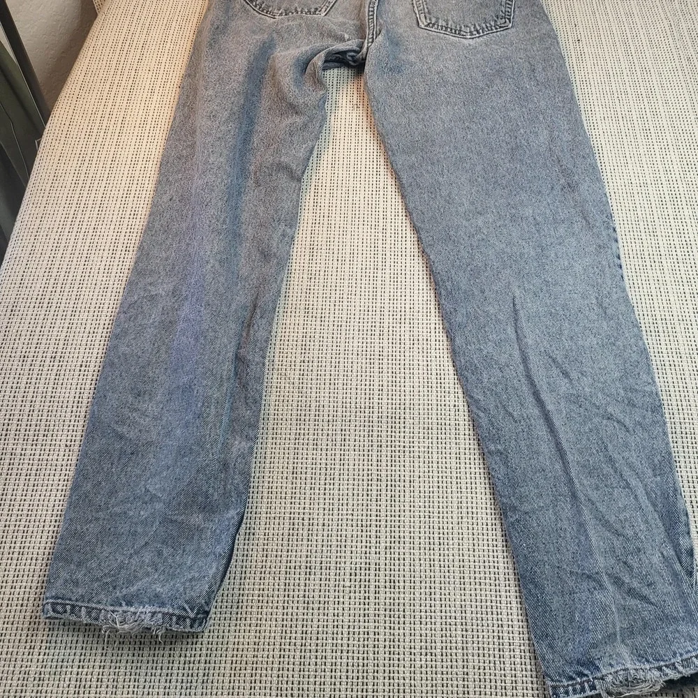 Vintage Levis Jeans Mens 33x34 Blue Stone Wash Distressed Straight USA 80s Denim